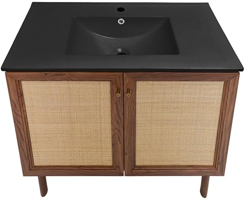 Vista 479 de Swiss Madison Classe - Lavabo de baño de roble de 24 pulgadas incluido