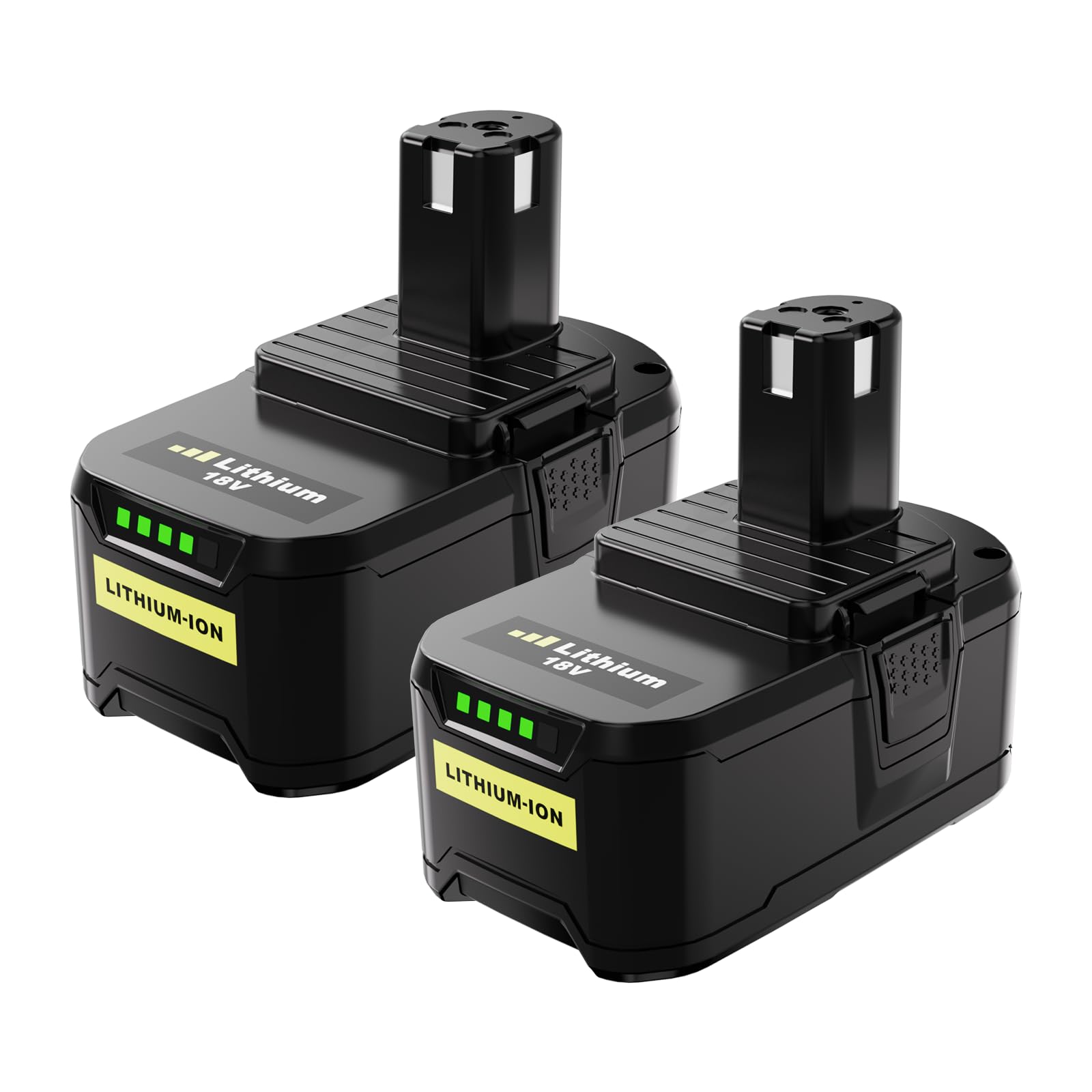 2Stück 18V 5.0Ah P108 Ersatzakku für Ryobi 18V Werkzeuge