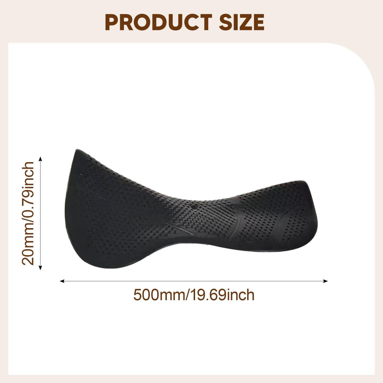rockible Gel Almohadilla para Montura Equipo de Equitación Acolchado Antideslizante Cojín Absorbente de Impactos Accesorio para Caballos Cómodo Confeccionada