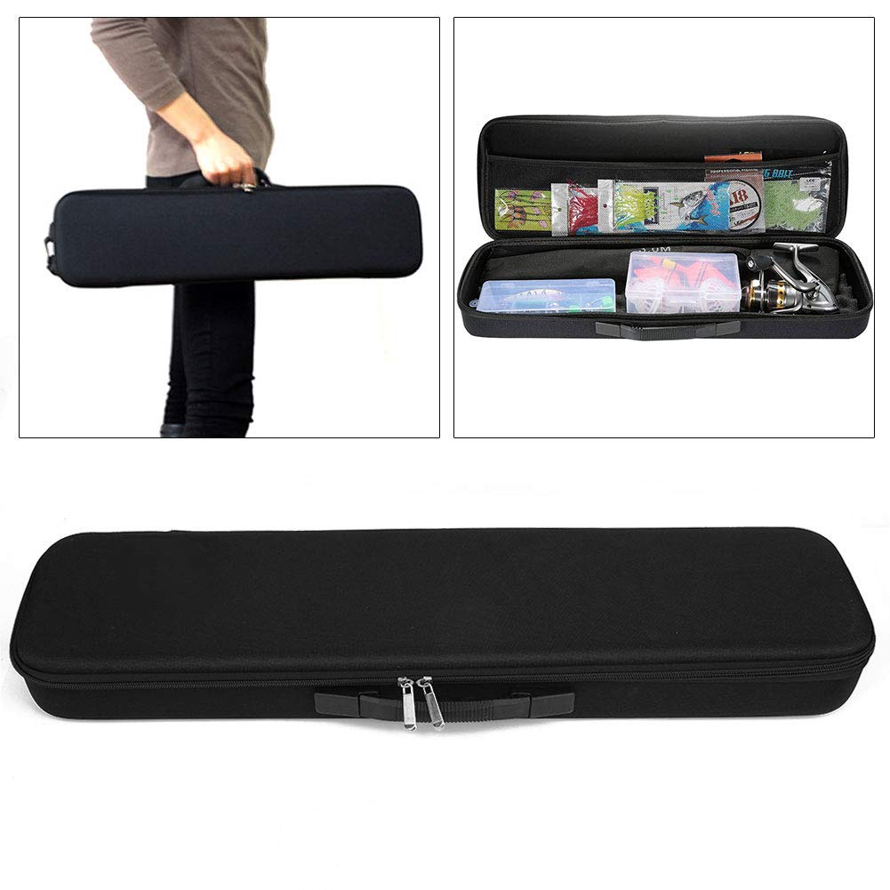 Bewinner Funda de Caña de Pescar EVA Impermeable, Organizador de Equipo