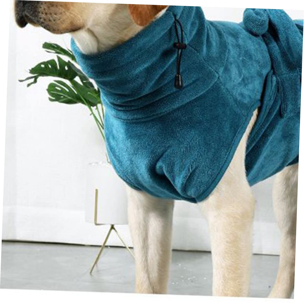 Hohopeti Peignoir pour Chien Absorbant Et Réglable Robe De Bain Sèche Rapidement pour Chiens Et Chiots