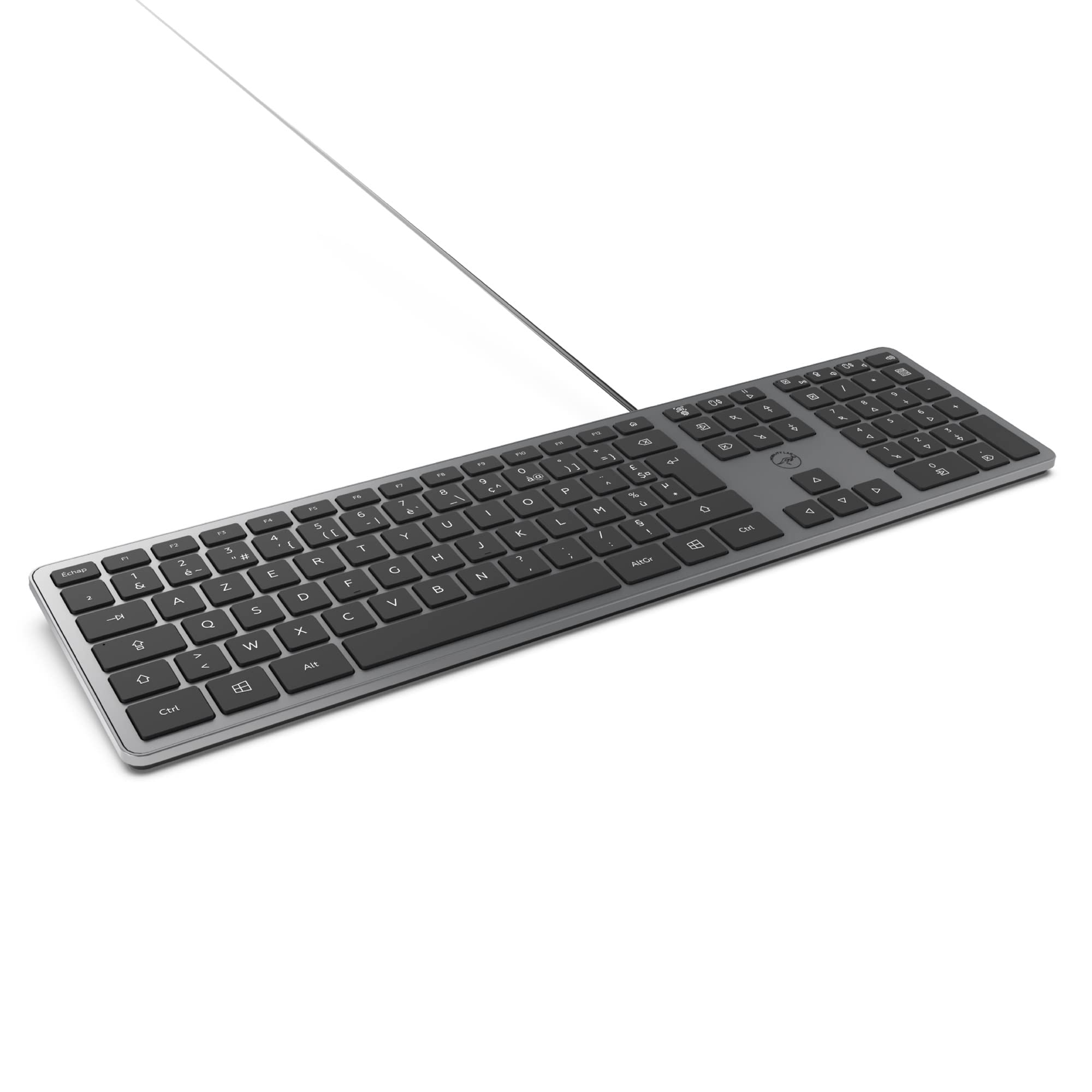 Clavier Sans Fil AZERTY Mobility Lab - Pavé Numérique, Touches Silencieuses, USB/USB-C