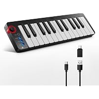 Donner N-25 MIDI Keyboard, 25 Keys, USB Controller, Mini Keyboard, Compact, Velocity Compatible, Music Production, Japanese I