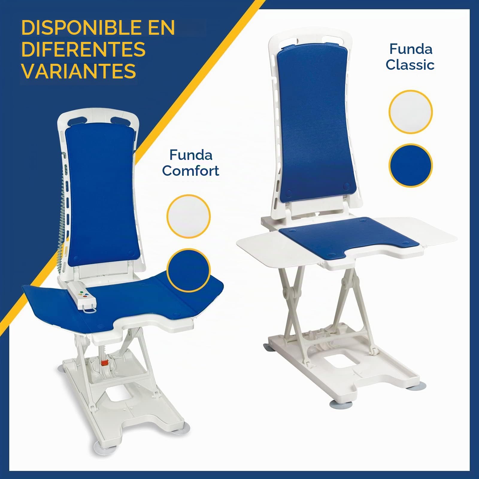 Drive Medical Bellavita 2G - Elevador de Bañera Asiento Bañera Ergonómico para Personas Mayores, Ajustable Electrónicamente con Control Flotante, Soporta hasta 140 kg