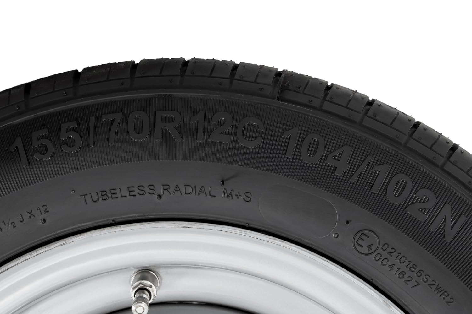 Ruota rinforzata per rimorchio PNEUMATICO KENDA 155/70 R12C 104/102N KENDA RIM 4.5Jx12"H2 5x112 ET:20