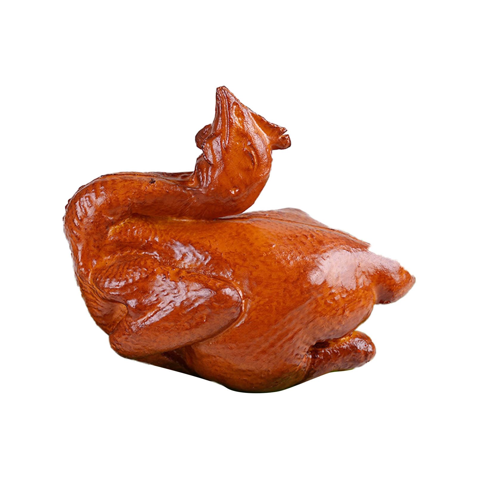 Obotsnoi Realistic Roast Artificial Roast Chicken Realistic Sliced Boiled Chicken for Kitchen Decoration Restaurant Display Artificial Food Models