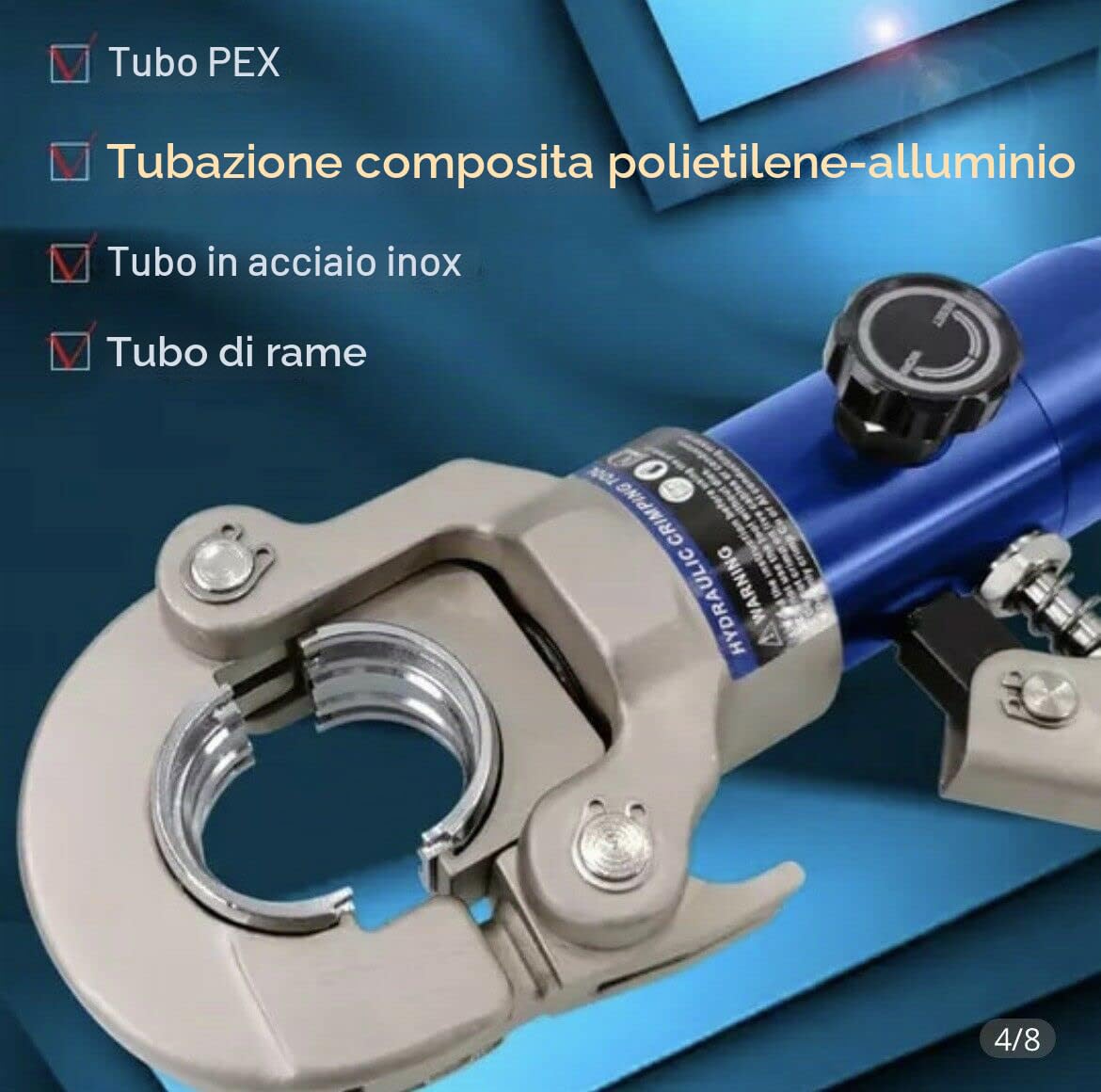 PRESSATRICE MULTISTRATO PROFESSIONALE Pex idraulica TH 16 20 26 32 tubo 2022