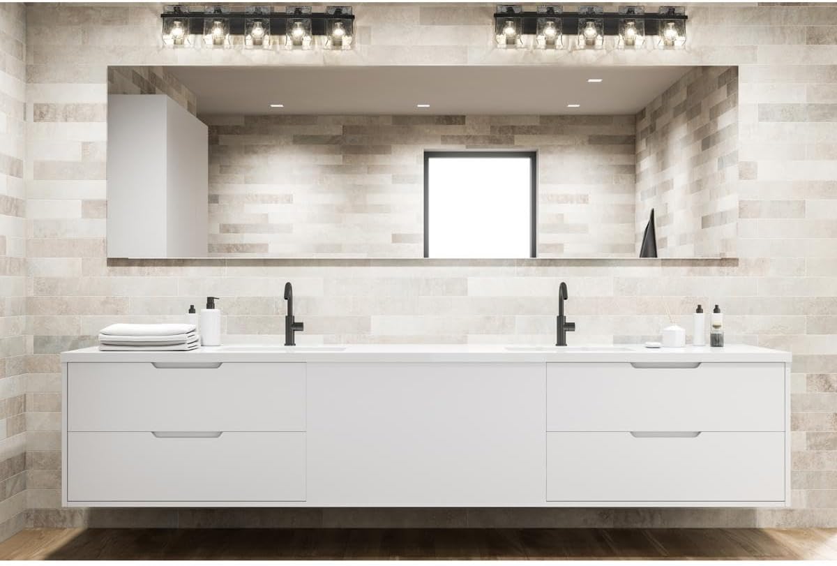 Z-Lite 1938-5V-MB Bennington Vanity, 5-Light 500 Total Watts, Matte Black