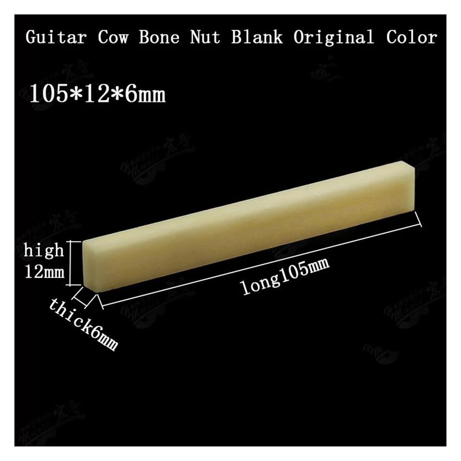 Gitara Elektryczna Bez Szczeliny Ebony Bridge Siodło 55mm/100mm Siodełko Gitarowe Dla Początkujących