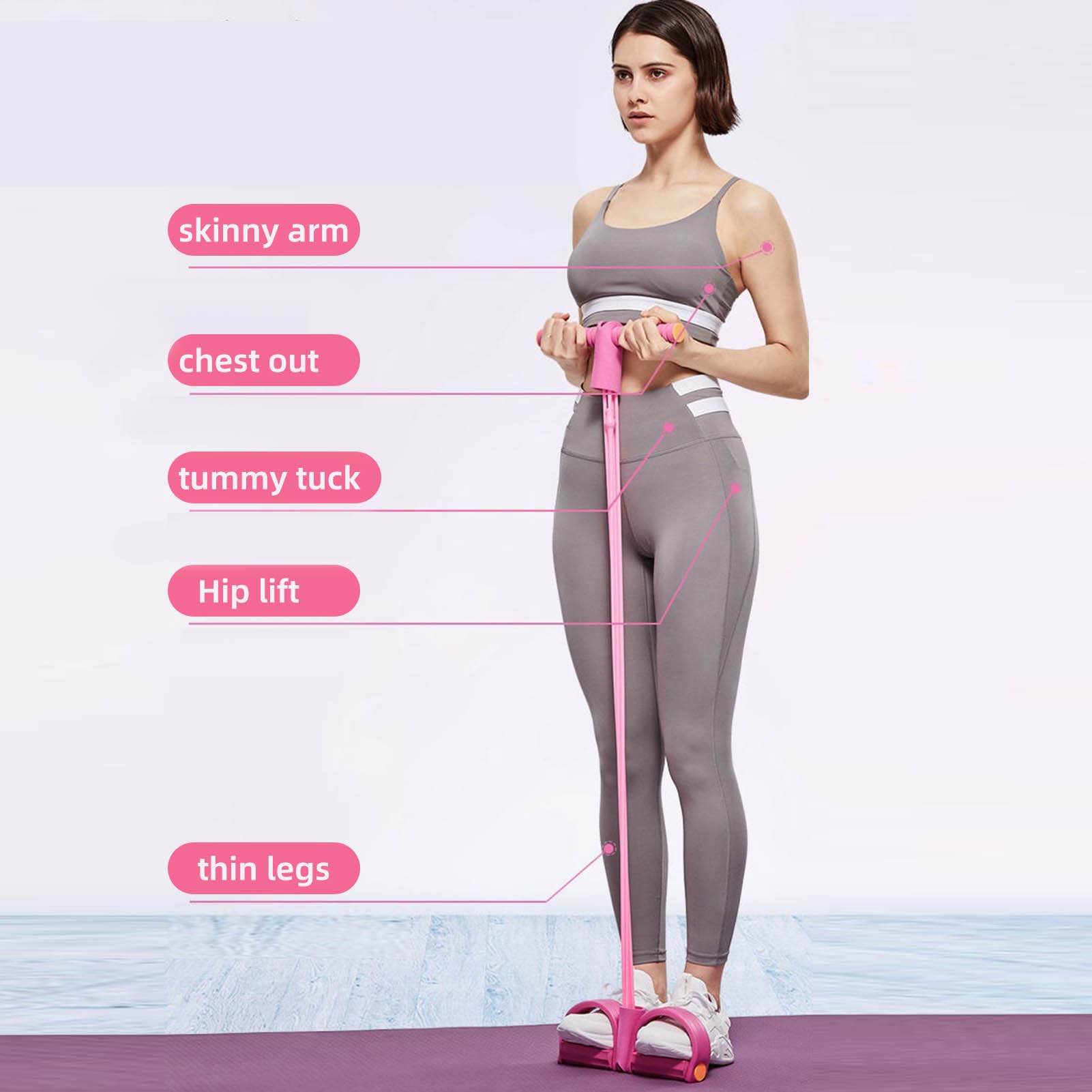 Elastique Musculation Bande De Résistance Musculation 8 Tubes