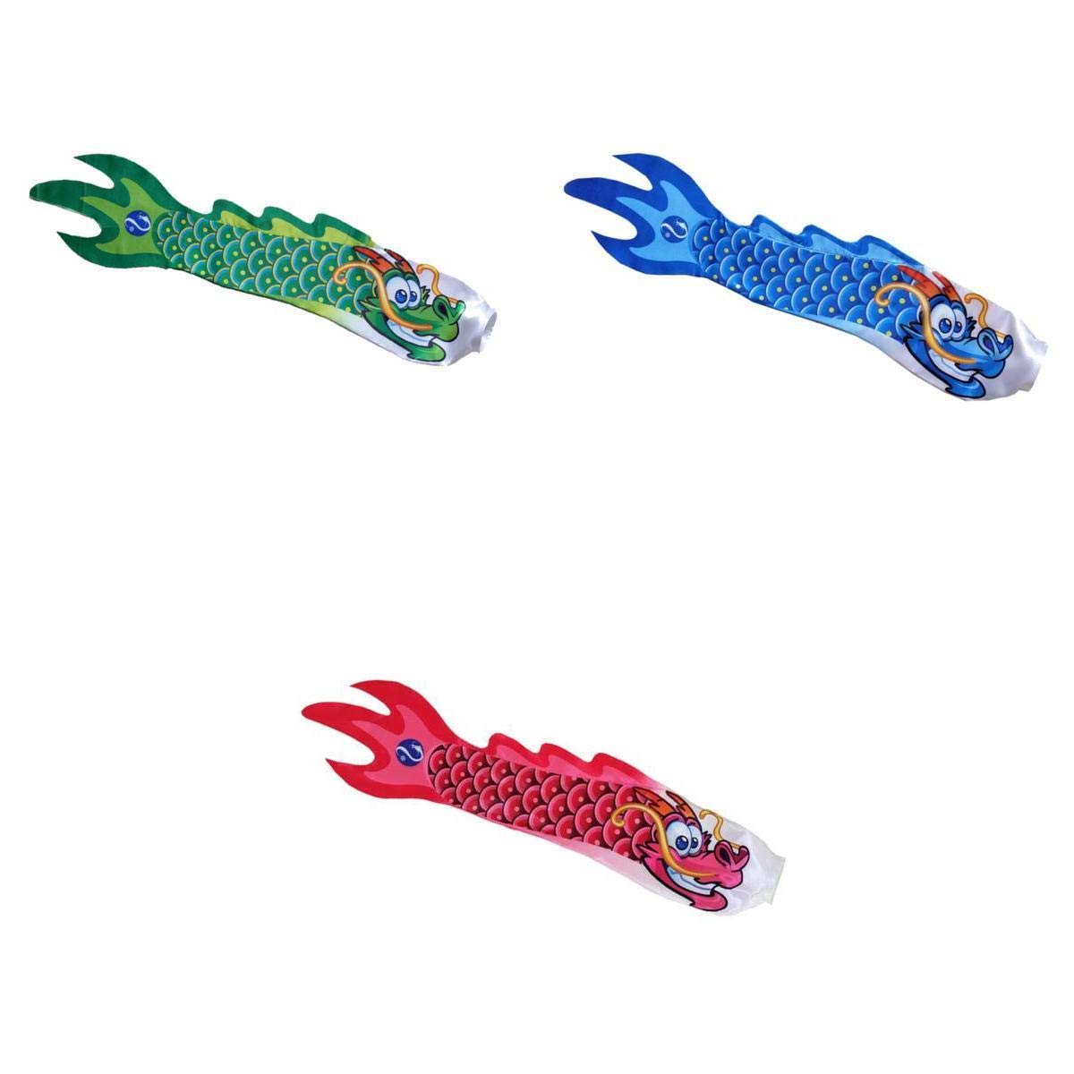 STYLEHEAVEN 3Pieces Chinese Dragon Mark Outdoor Windsock Carp Streamer Hanging Decor|Home & Garden|Yard, Garden & Outdoor Living|Garden D?©cor|Windmills & Wind Spinners-image-29