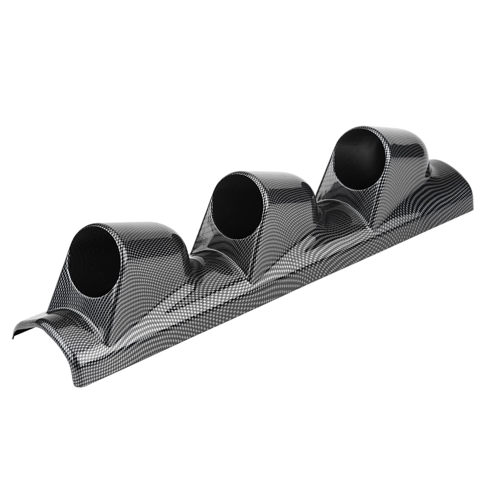 Pod per Manometro, Staffa per Supporto Universale per Misuratore di Sport da Corsa in Fibra di Carbonio Supporto per Montante Decorazione per Auto(Triple Hole)