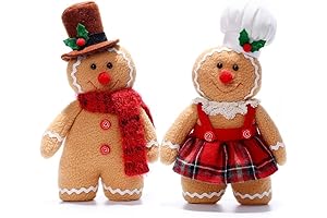 Gingerbread Plush Stuffed Animal, Christmas Stuffed Animal