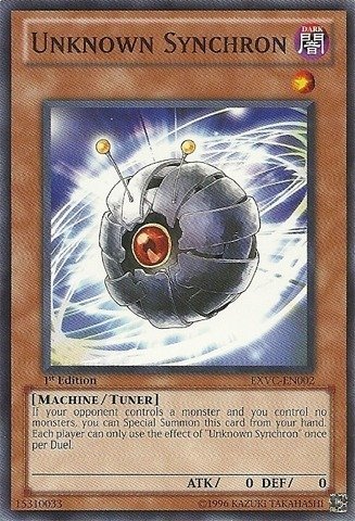 Amazon.com: Yu-Gi-Oh! - Unknown Synchron (EXVC-EN002) - Extreme Victory -  Unlimited Edition