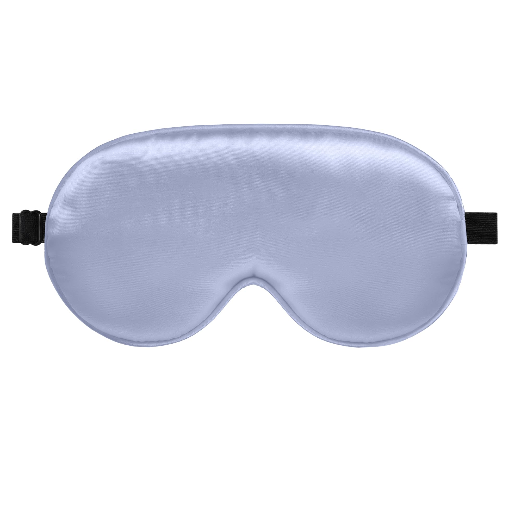 Antifaz para dormir, antifaz de seda para dormir con correa ajustable, sombra de ojos vendada para hombres y mujeres, cómoda y suave, sombra de ojos para dormir por la noche (morado claro)