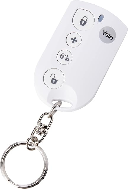 Yale EF-KF Easy Fit Alarm Remote Keyfob, White, DIY Friendly, Accessory for SR & EF Alarms