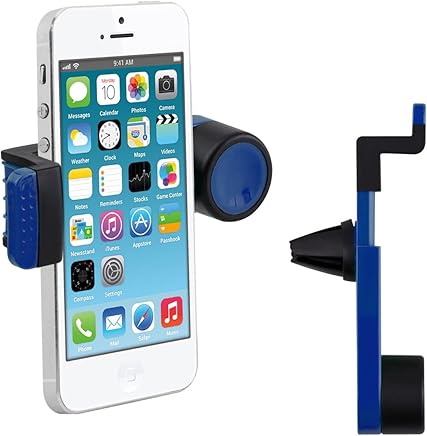 kwmobile Soporte para la ventilaci?n del autom?vil para Smartphone - Soporte para Las Rejillas de ventilaci?n del Coche en Azul - Compatible por ej. con Samsung, Apple kwmobile Soporte para la ventilaci?n del autom?vil para Smartphone - Soporte para Las Rejillas de ventilaci?n del Coche en Azul - Compatible por ej. con Samsung, Apple