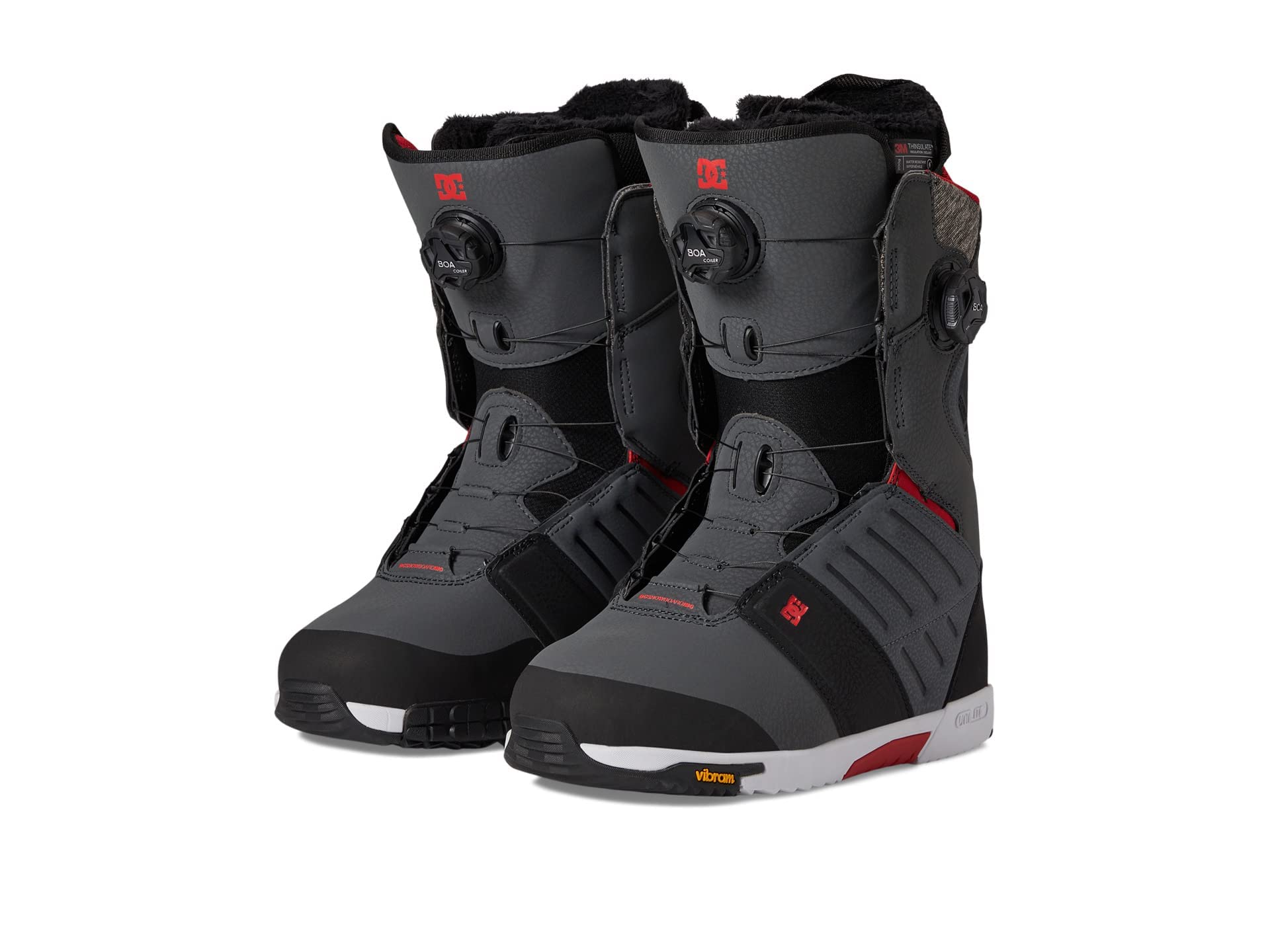 Photo 1 of ***USED LIKE NEW***DC Judge Dual BOA® Snowboard Boots ***11*** Grey/Black/Red