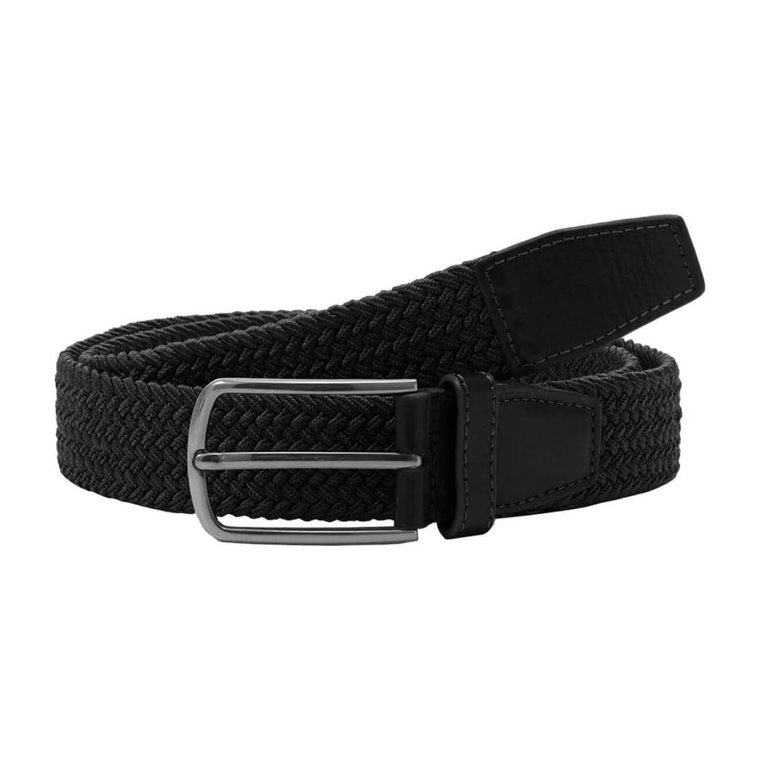Lyle And Scott Men's Black Woven Golf Belt in Size M - L, Sports Direct