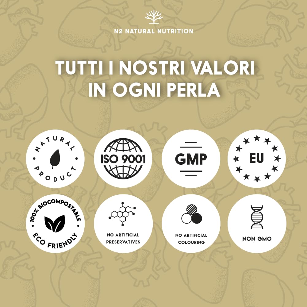 Multi Collagene + Omega 3 N2 Natural Nutrition: Pack 2 Prodotti Collagene Tipi I II III V X con Vitamina C e Olio di Pesce 2000 mg EPA 700 DHA 500 180 Capsule e 120 Softgel
