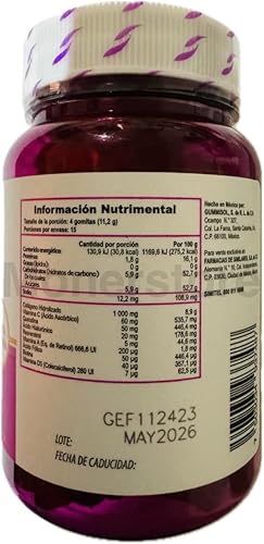 Miniatura 2 de Gelasimi Forte Gummies (60 unidades) 0.10 oz cu Colágeno hidrolizado Biotina Acido hialurónico y Queratina y Simifol Hierro