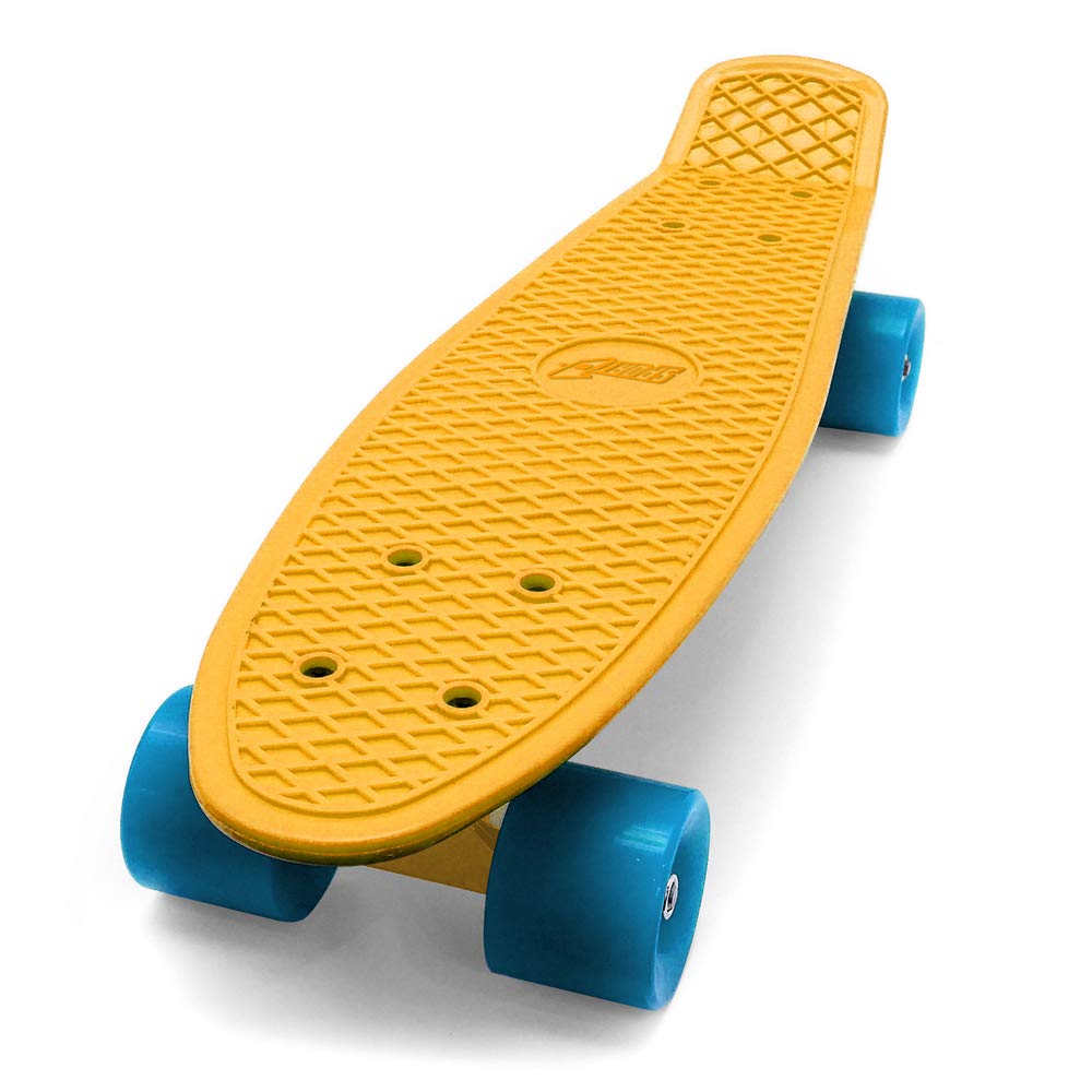 Skateboard bambino Skateboard adulto professionale ragazzo cruiser bambini skate ragazza carver skateboard penny board (STREET CRUIZER GIALLO)