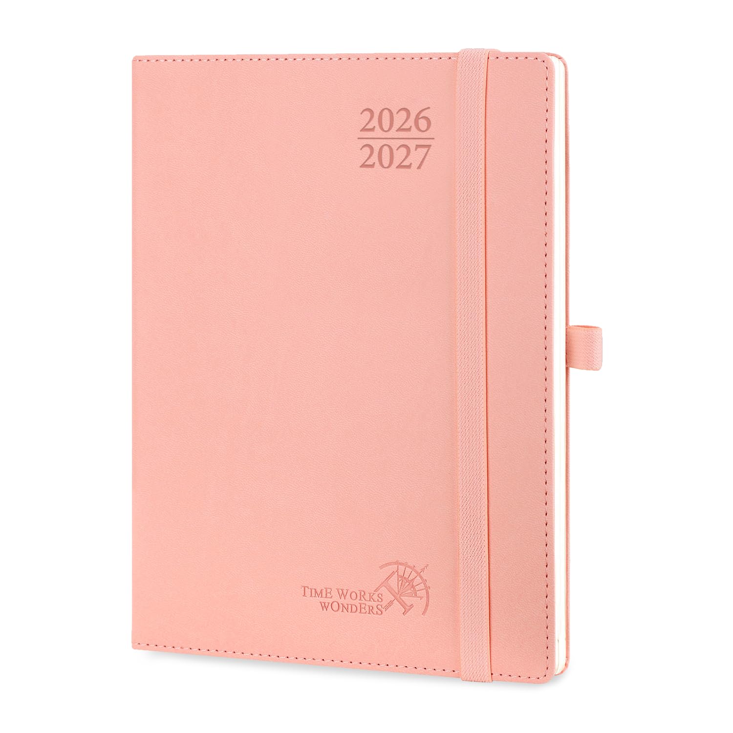 POPRUN 2026-2027 Academic Diary A5 Week to View (22x16.5 cm) Soft Cover 17 Months (Aug'26 - Dec'27) Vertical Weekly 26/27 Mid Year Planner(Pink)