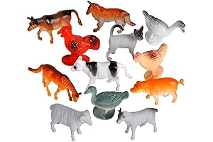 ArtCreativity Mini Farm Animal Figurines -12 Pack