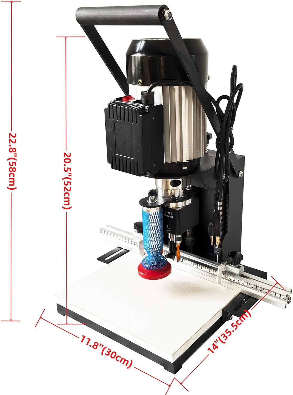 45-9.5mm Hinge Drilling and Boring Machine 0-40mm Depth Hinge Boring Machine Portable Woodworking Machines