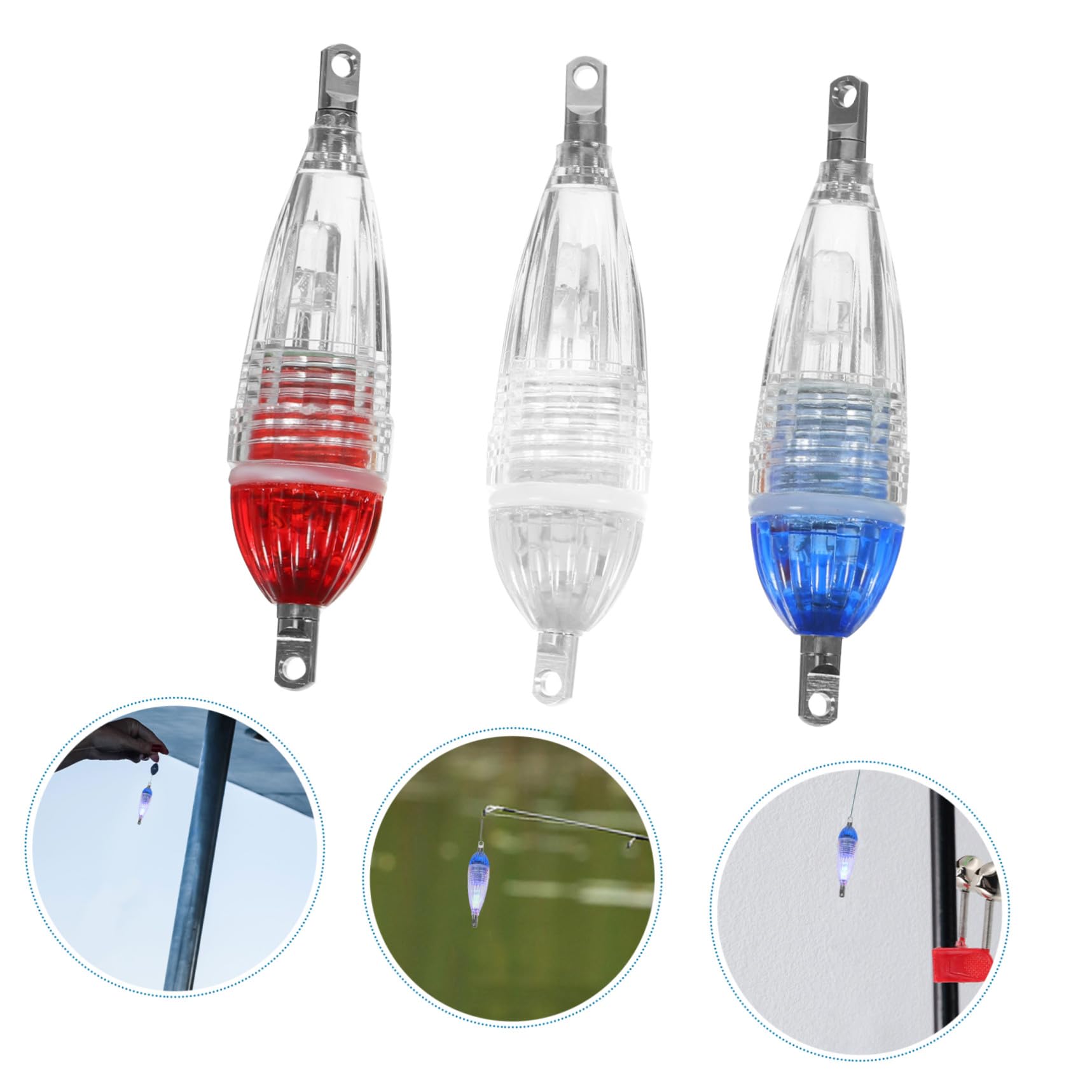 TOYANDONA Flash Led para Señuelos De Pesca Acuario Accesorios De Pesca Luz Nocturna Práctica Luz del Buscador De Peces Luz Led Creativa Pc (Resina De Policarbonato)