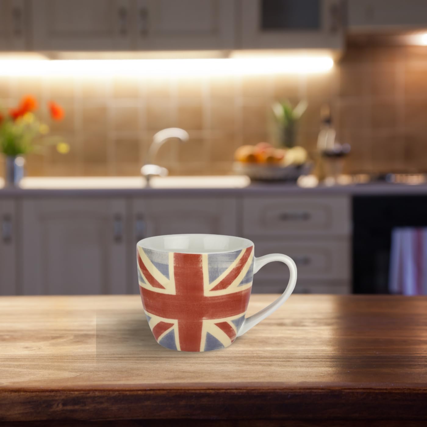 CafePress Keep Calm Union Jack Flag Mug - 11 Oz Ceramic Coffee Mug, Microwave & Dishwasher Safe