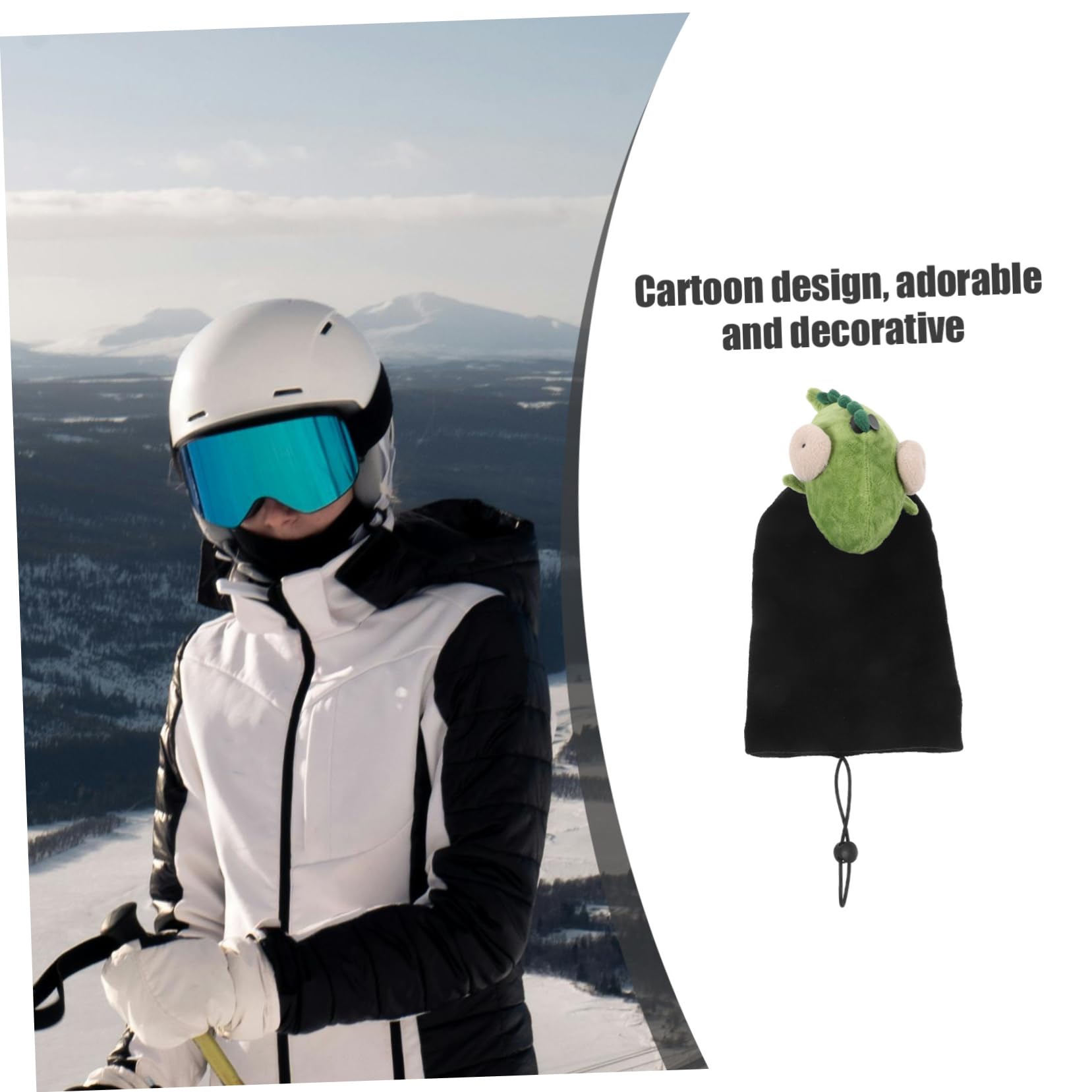 ifundom Copertura Decorativa per Proteggere Casco Durante lo Sci per Casco da Sci Sottile e Resistente in Filato di Lana