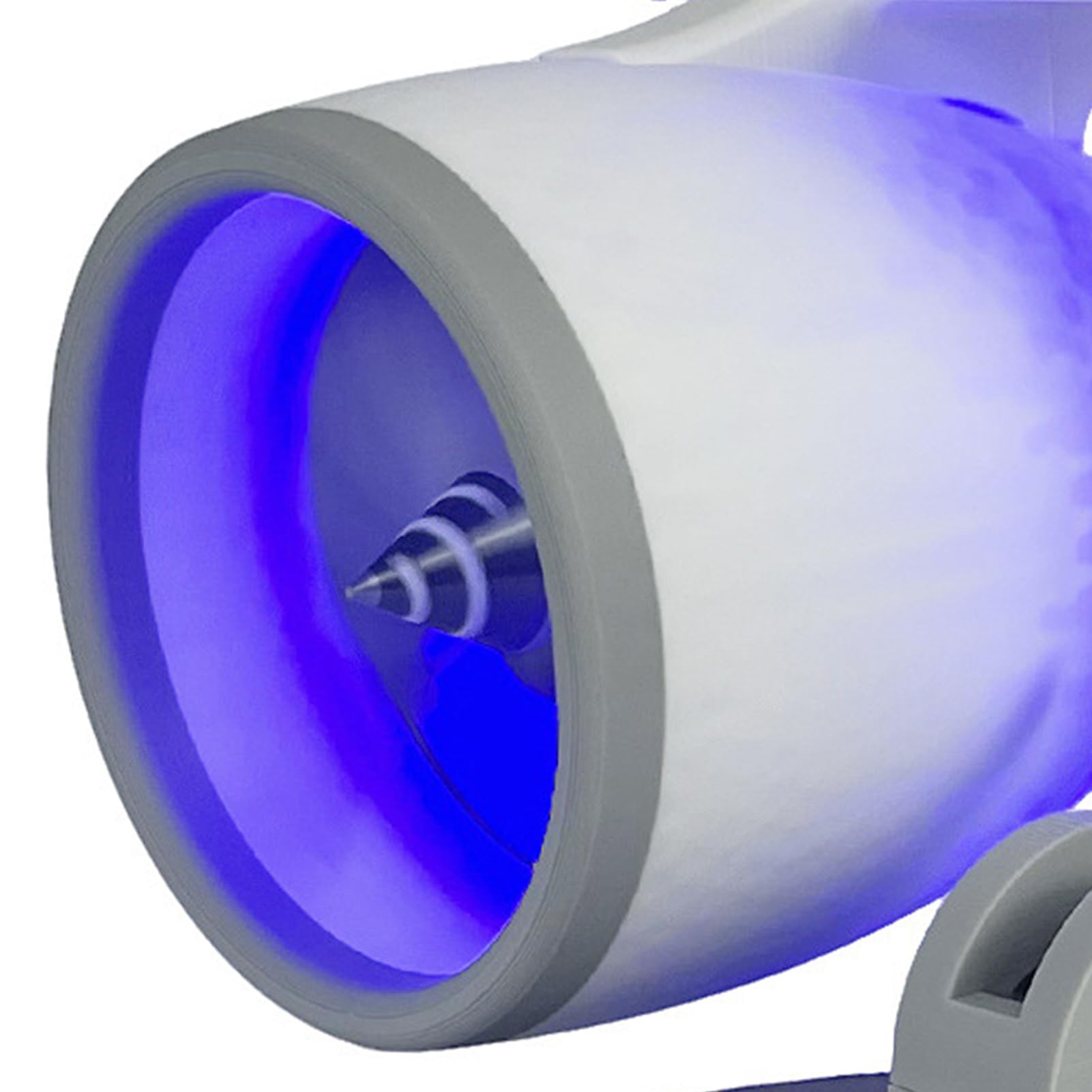 Generic Wentylator Biurkowy z Silnikiem Odrzutowym z regulacją Prędkości USB i Nawilżaczem do Salonu i Sypialni Innowacyjna pojemność 50 Ml (BLUE)