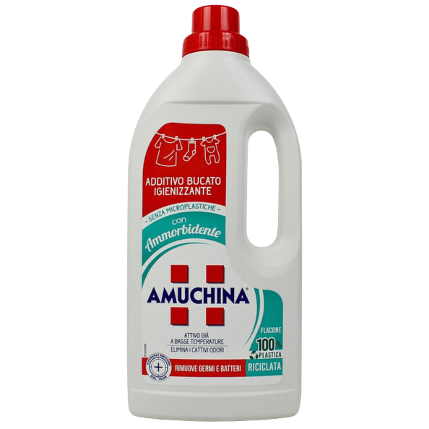 Additivo bucato igienizzante con ammorbidente – 1 Litro kit con Spugna Brandizzata SPESA & RISPARMIO Inclusa – Variazioni 4/8/12 Pezzi (4)