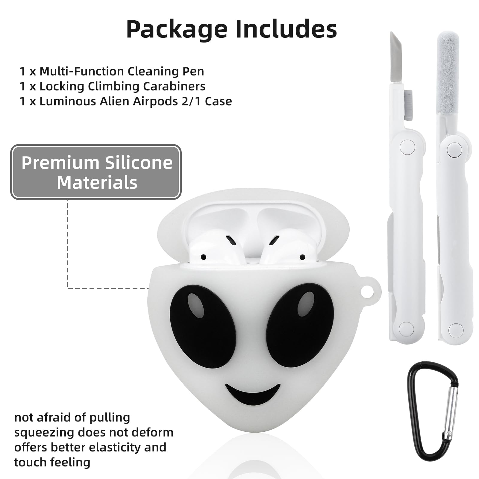 Amazon.com: CCXNAS Compatible with AirPods 2nd/1st Case, Glow in