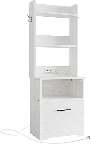 IRONCK Archivador con estantería y toma de corriente archivador vertical para archivo de tamaño cartalegalA4A3 soporte grande para impresora con disponible en Yaxa Guatemala