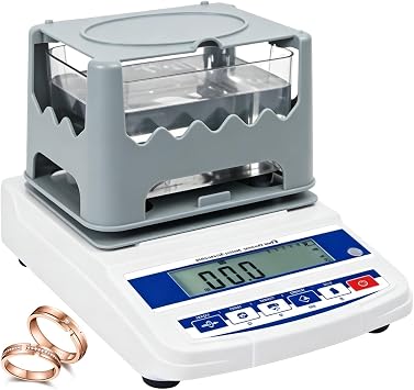 Precious Metal Tester Machine, Digital Solid Density Meter for Gold Silver Platinum, Professional Karat Purity Analyzer for Jewelry Store BanksSolid Only,620g