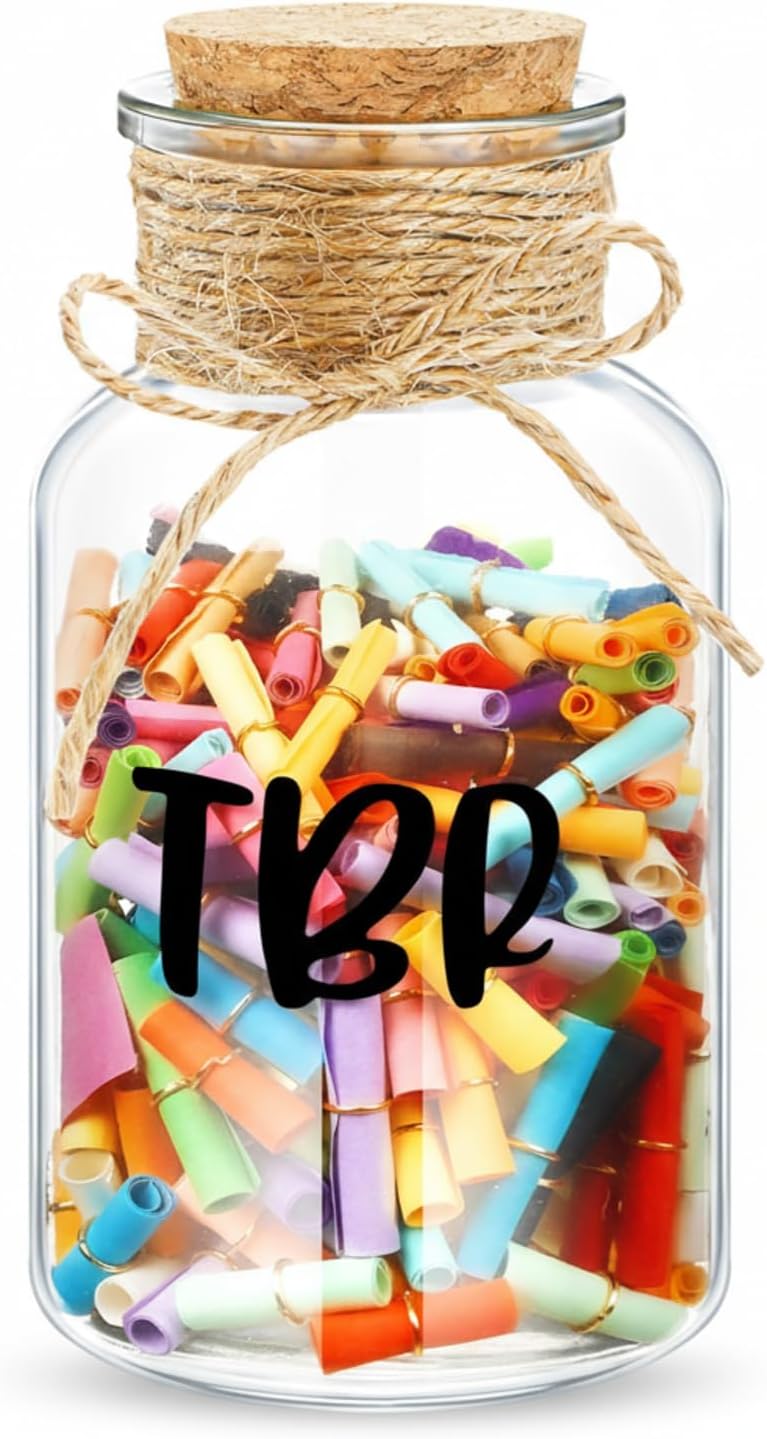 Tbr Jar Christmas Book Lover Gift to Be Read List Choose...