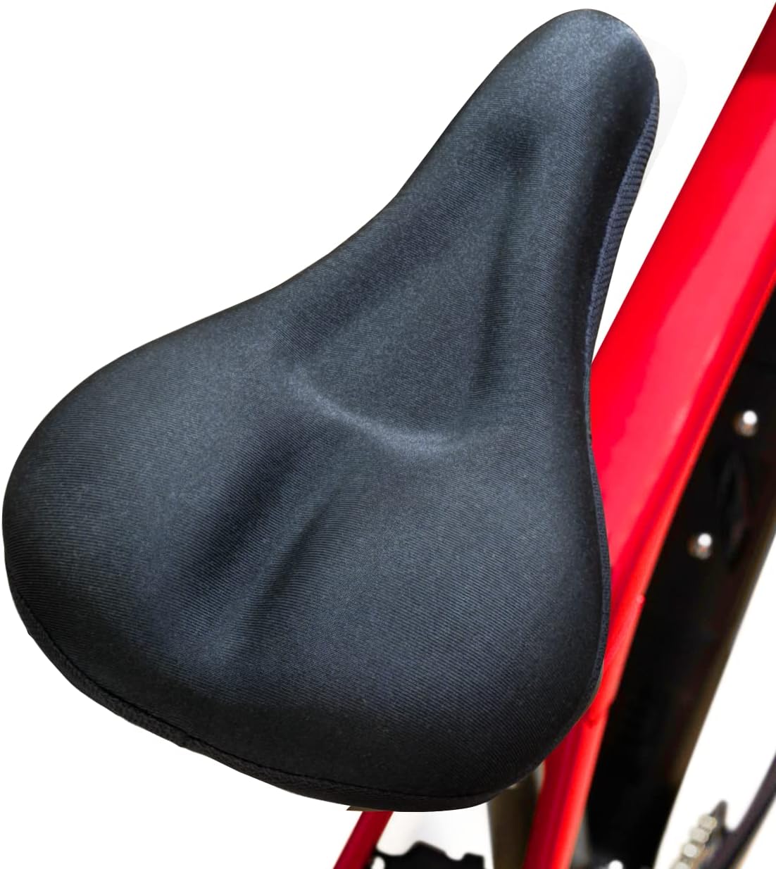 Bike Seat Cushion Fits Peloton – Comfort Padded Bike Memory Foam Saddle Gel Cover – for Women and Men – for Soft Exercise on Stationary, Mountain and Other Bicycle Spin. Size: Normal (11×7)