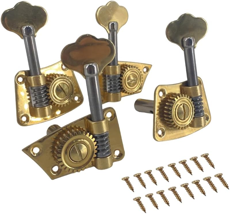 Yinfente Full Size Cello Parts Metal Body Machine Head String Winder DIY Pegs Easy to Adjust