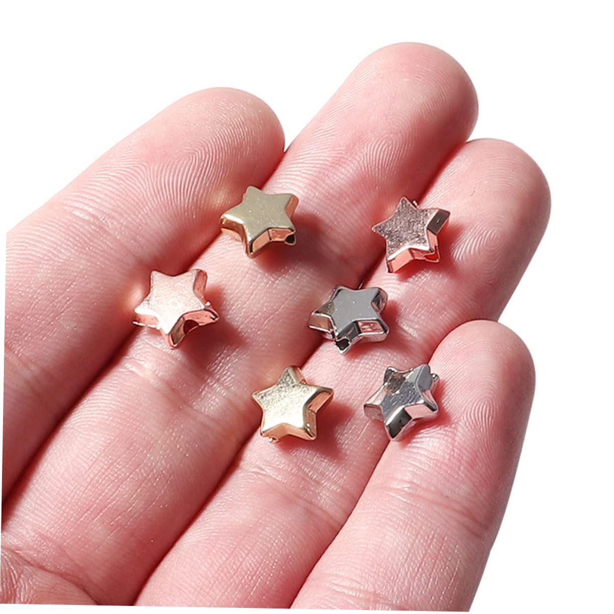 SHINEOFI 1200piezas Abalorios De Para y Pulseras Ccb Metalizado Por Paquete Para Manualidades De Joyería