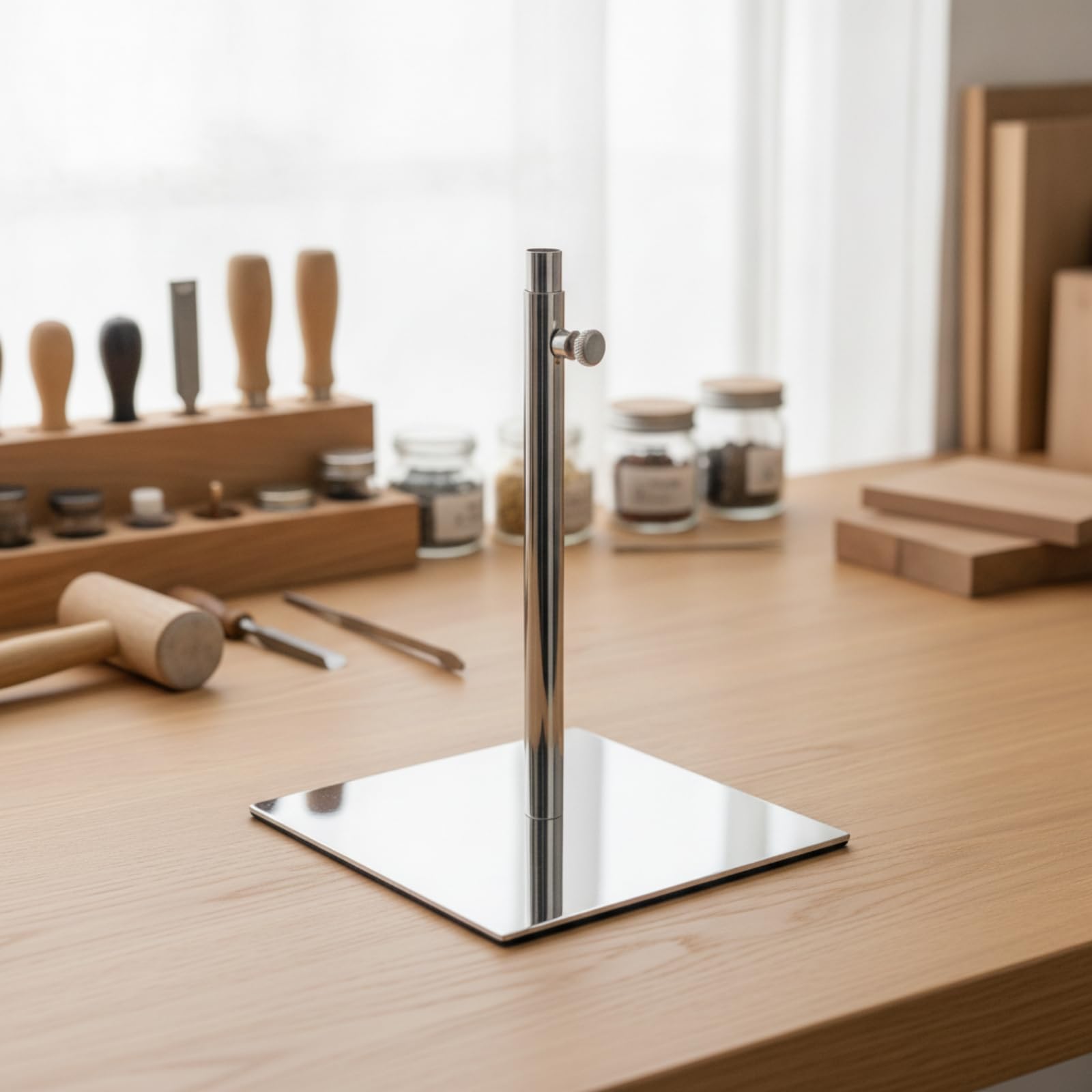 Höhenvstellbar Präsentationsständ mit Klemmknopf höhenvstellbar Ausstellungsständ stabil Wbeständ für Showroom, Einzelhandel, Fotografie