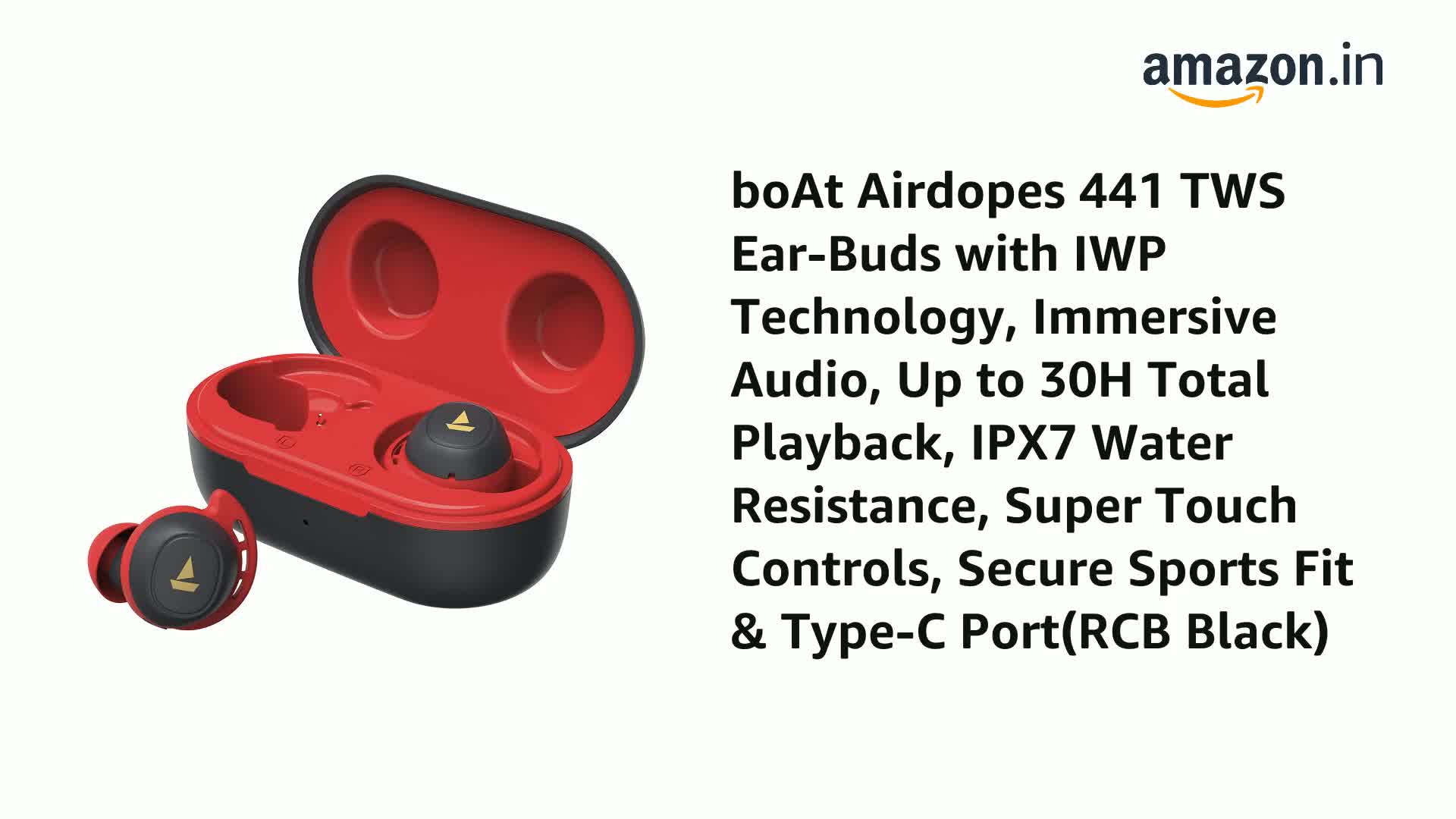 boAt Airdopes 441 Bluetooth Truly 