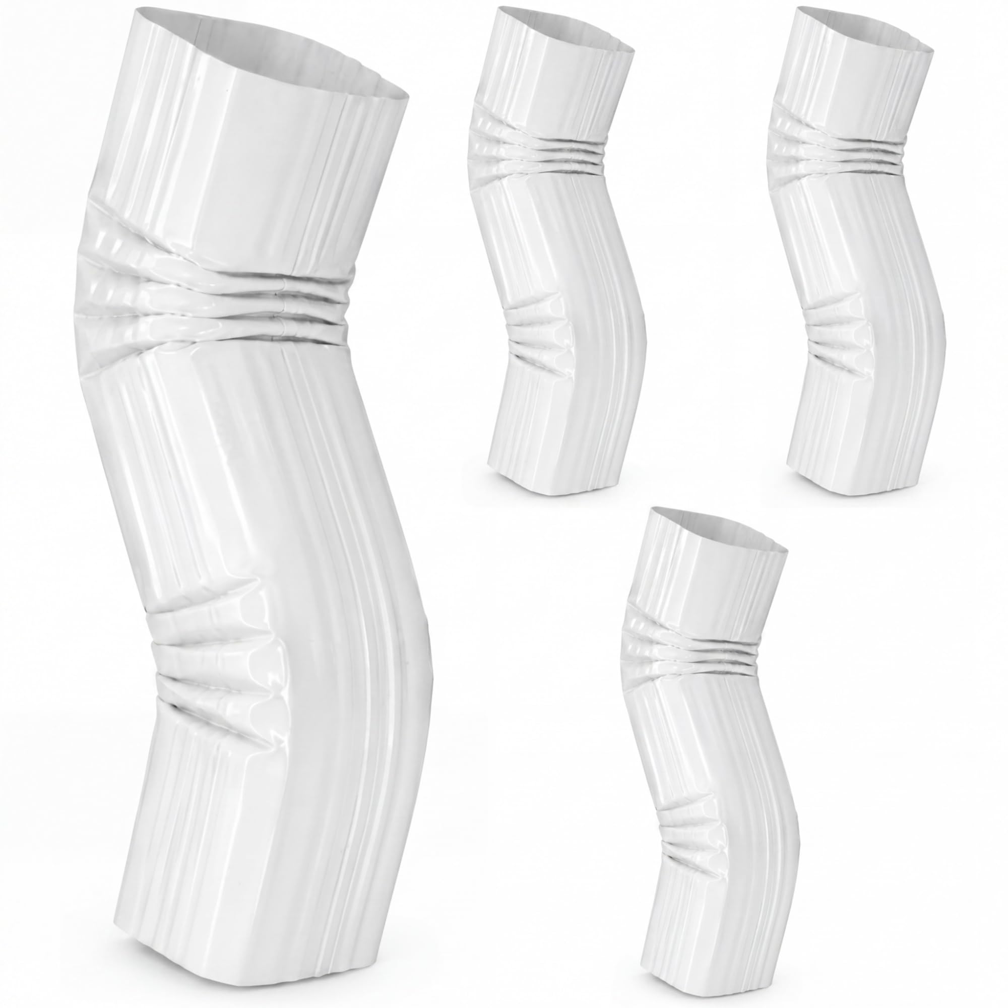 Photo 1 of Sosation 4pk Aluminum Gutter Downspout Elbow Extensions 3x4" A-style