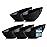 Posh Setting - Black Plastic Serving Bowls for Party - Angled, Disposable, Chip & Candy Bowls - 20 OZ, 5 Pack
