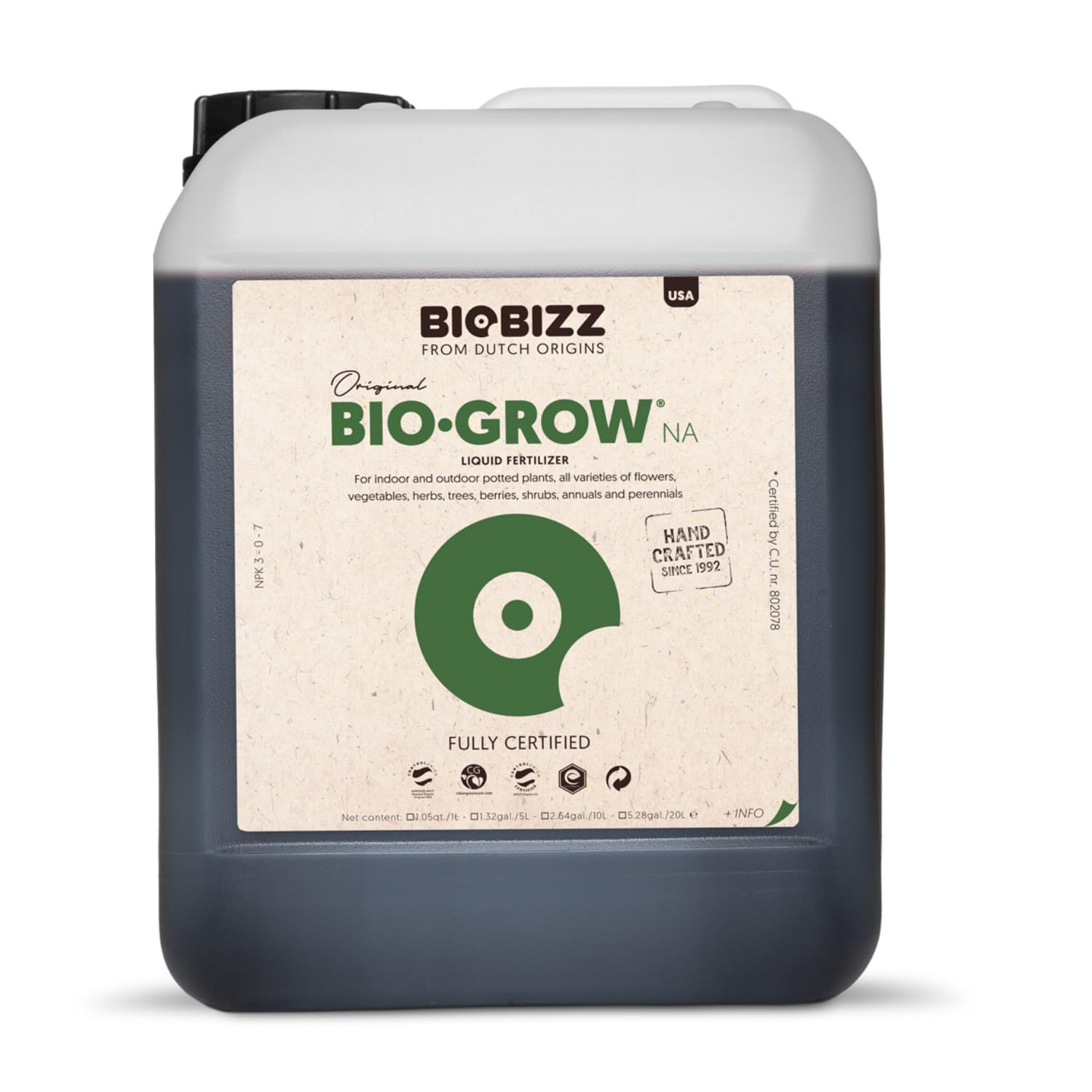 BioBizz 05-225-035 Naturdünger Bio-Grow 10 L