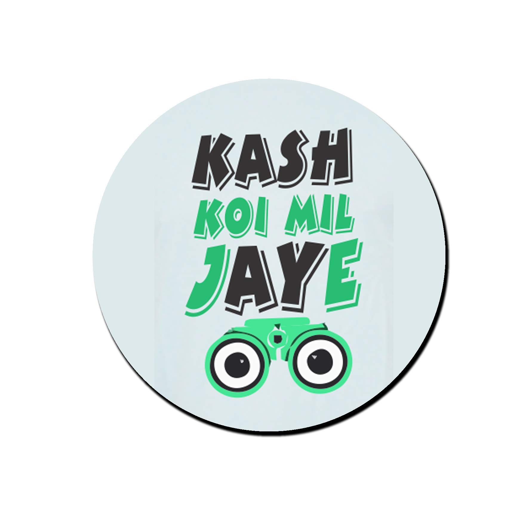 Turnhover Kaash Koi Mil Jaye Fridge Magnet (Multicolour)