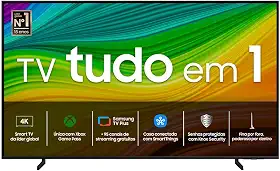 Samsung Smart TV 55" QLED 4K 55Q60D - Tecnologia de Pontos Quânticos, Design AirSlim