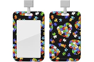 Autism Awareness Badge Holder with Lanyard