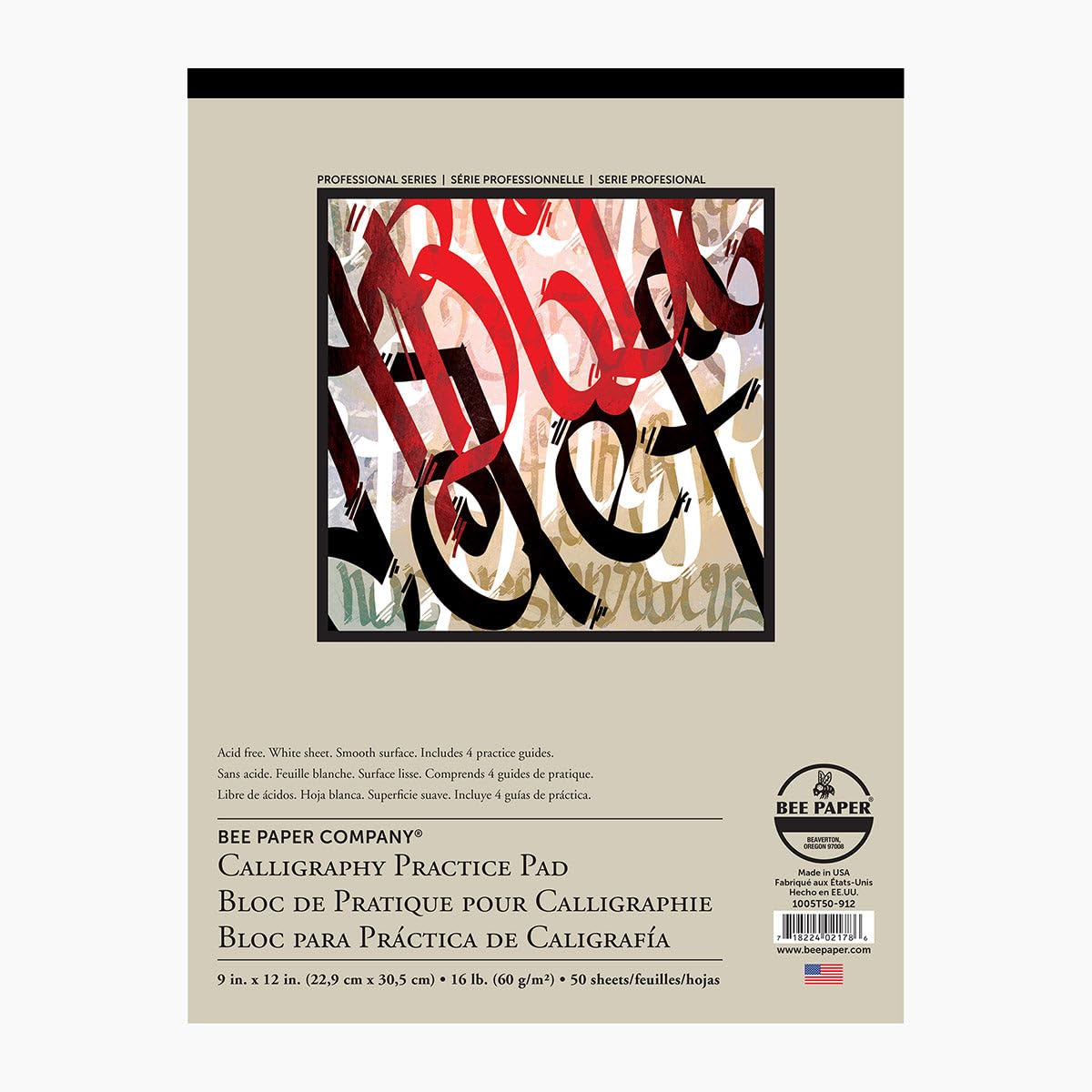 Bee Paper Calligraphy Practice Pad, 11-Inch by 14-Inch-image-23